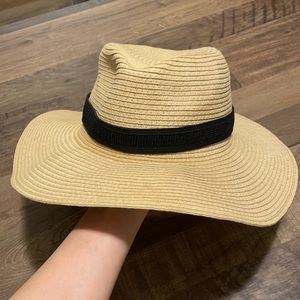 Madewell Packable Straw Fedora Hat, Size S/M